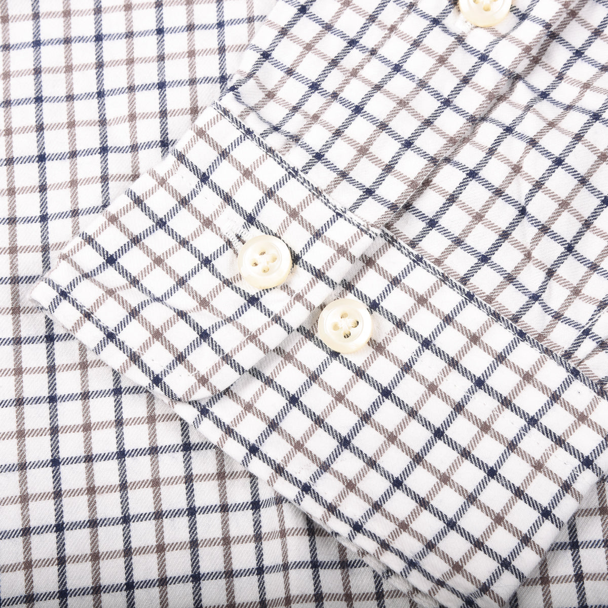 TS(S) BRUSHED PLAID BAGGY FIT SHIRT - WHITE