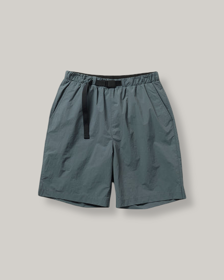 SNOW PEAK NYLON TUSSAH 2WAY SHORTS - GREY