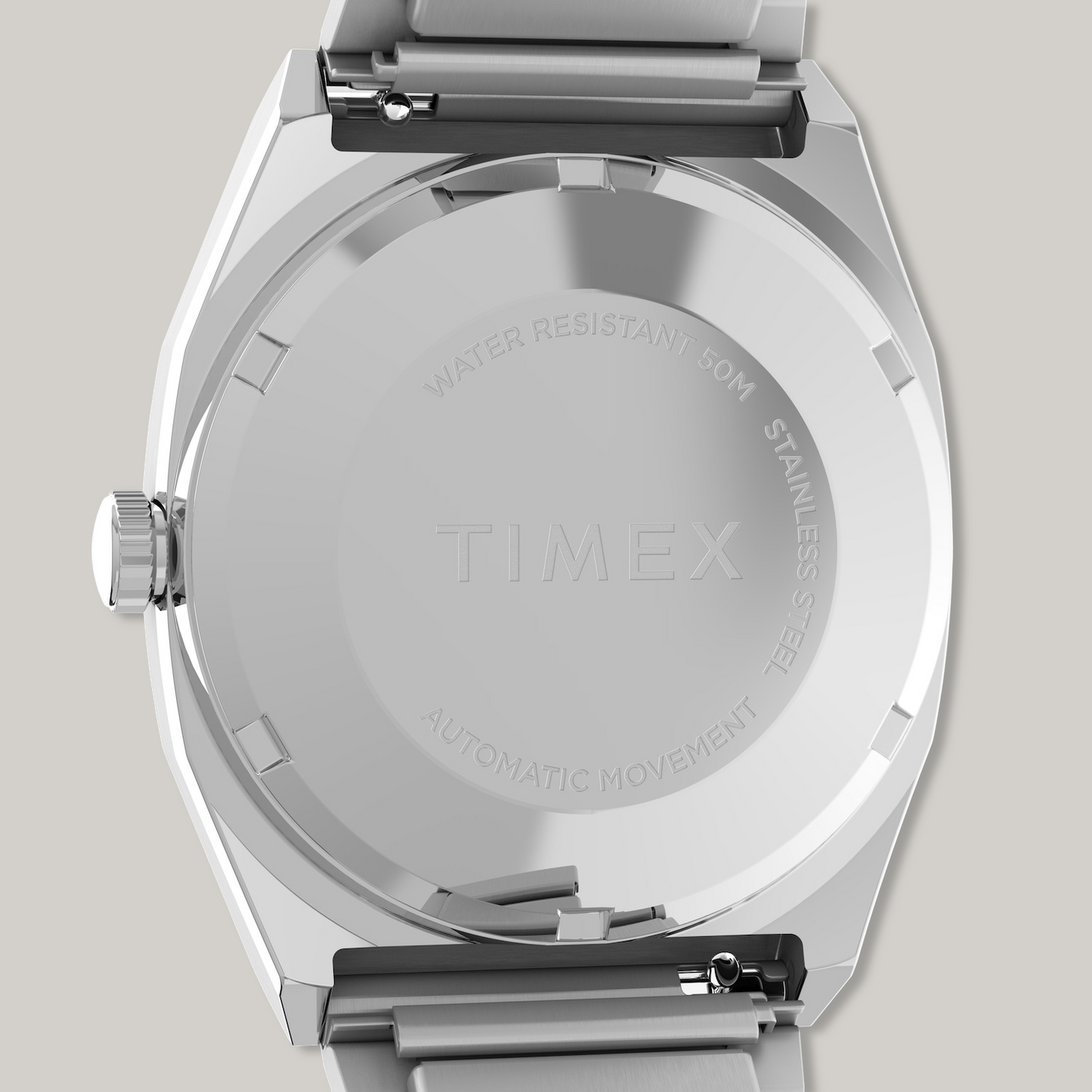 TIMEX® AUTOMATIC 1983 E LINE REISSUE 34MM STAINLESS STEEL EXPANSION BAND WATCH