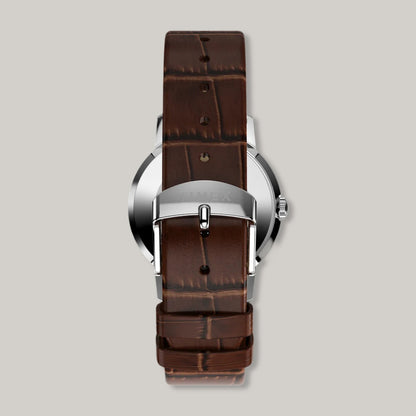 TIMEX MARLIN ® HAND-WOUND 34MM LEATHER STRAP WATCH  - BROWN