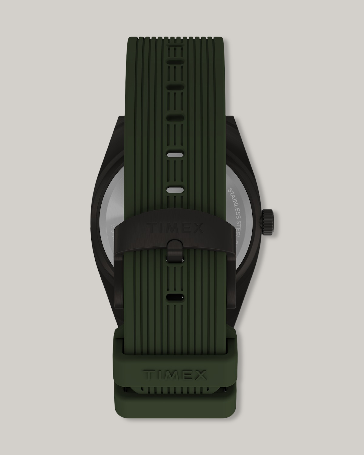 TIMEX EXPEDITION® CAPSTONE 39MM SILICONE STRAP WATCH - GREEN/ BLACK