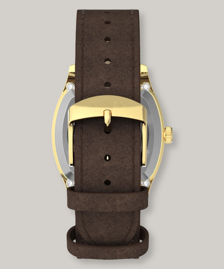 TIMEX MARLIN CHATHAM AUTOMATIC 36MM - GOLD - BROWN LEATHER STRAP