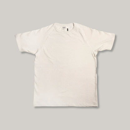 HEIMAT RAGLAN COTTON/HEMP TEE - SEASHELL