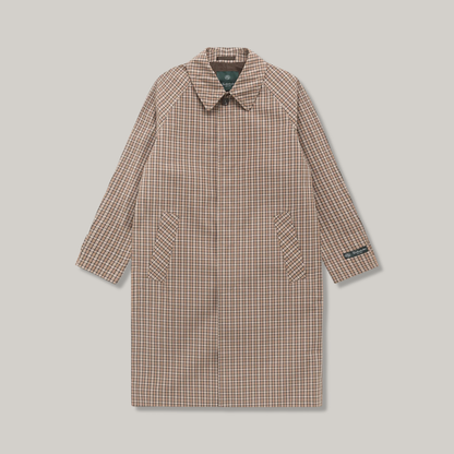 KNICKERBOCKER TRENCH W.R. COAT - TAN PLAID