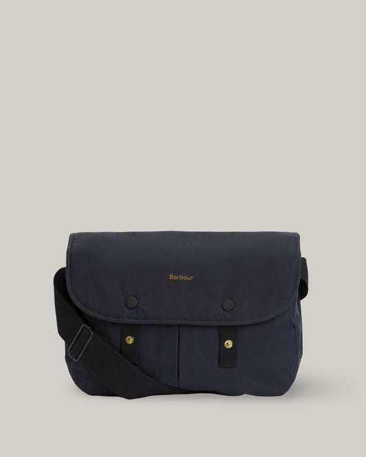 BARBOUR TRANSPORT RIEVER CROSSBODY BAG - NAVY