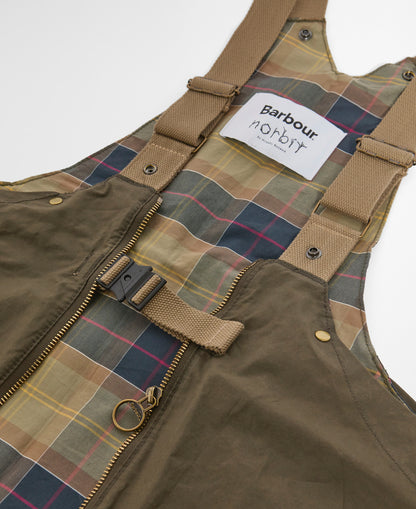 BARBOUR x NORBIT DRY WAX BAG/ VEST - KHAKI BROWN