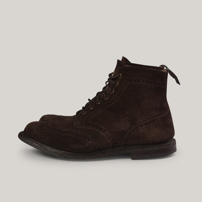 USED CHURCH'S CALDECOTT BOOT - BROWN SUEDE