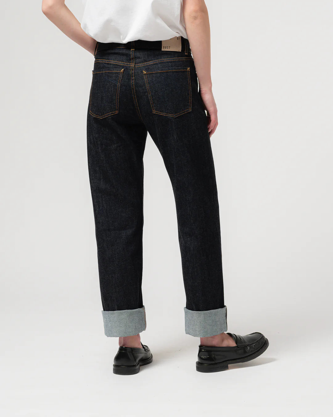 GIRLS OF DUST GEORGIA STRAIGHT SELVEDGE ECO DENIM - INDIGO BLUE