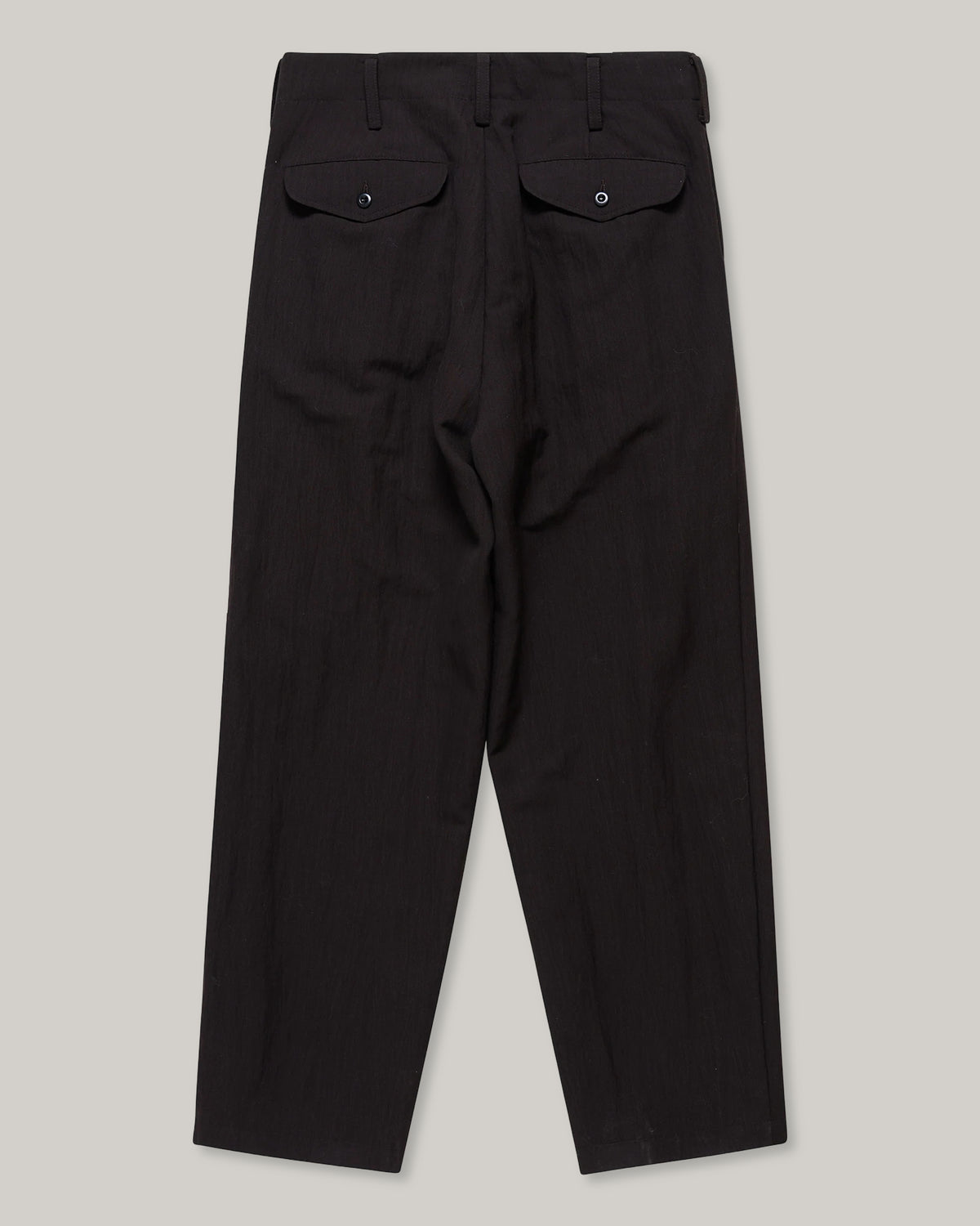 WORKS AND DAYS - WOOL PLEATED TROUSER - BROWN