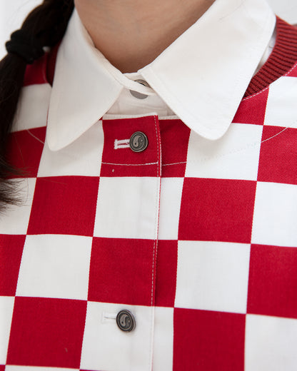 W'MENSWEAR MOHOM SHIRT - RED CHECK