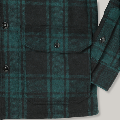 STEVENSON OVERALL CO. WOODLANDER JACKET - GREEN PLAID