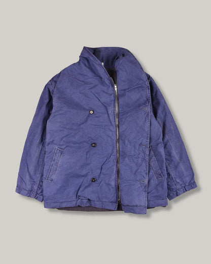 WORKING STEP COAT - PEACHED COTTON OXFORD LOFT - EIFFEL