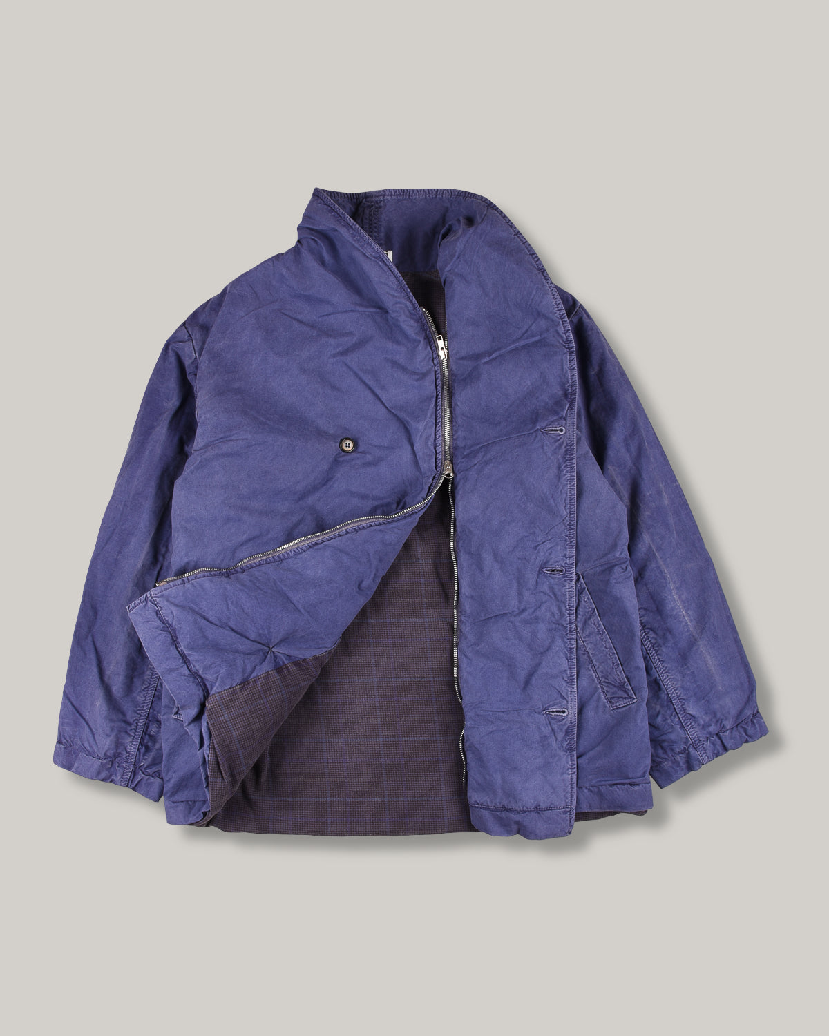 WORKING STEP COAT - PEACHED COTTON OXFORD LOFT - EIFFEL