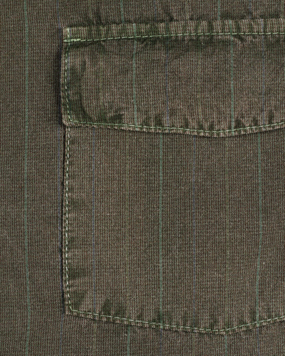 WORKING TRAP SHIRT - COTTON DOGTOOTH - TRIASSIC GREEN