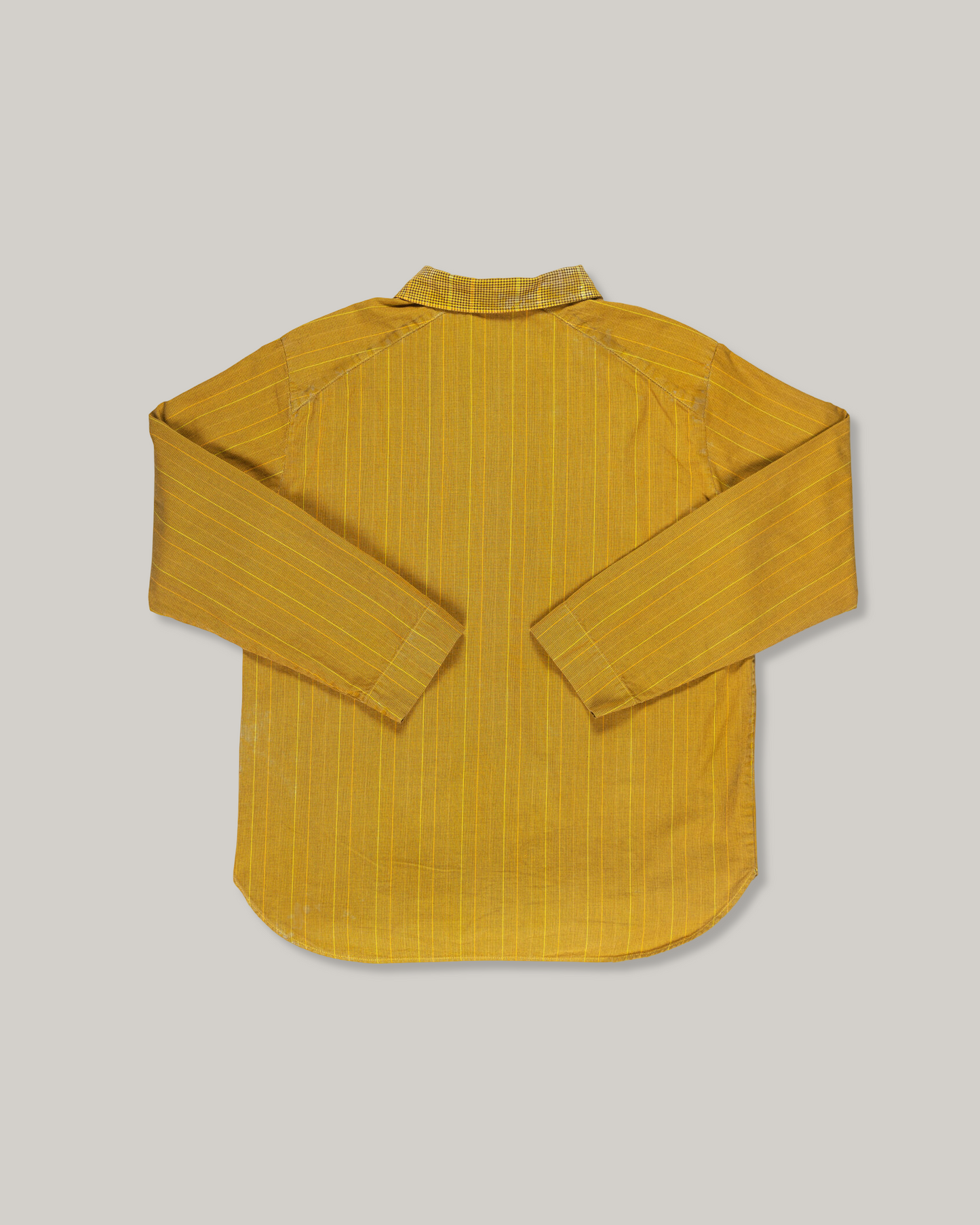 WORKING LULU SHIRT - COTTON DOGTOOTH - LAGOS YELLOW