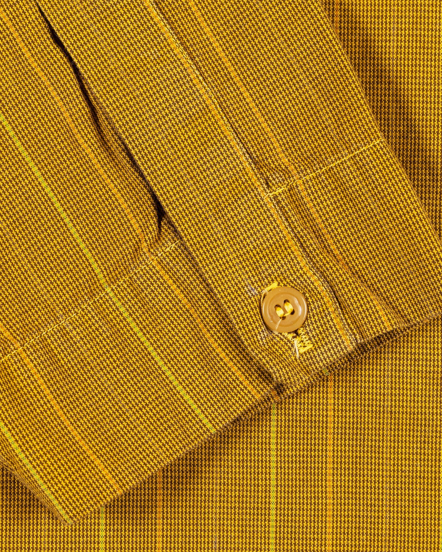 WORKING LULU SHIRT - COTTON DOGTOOTH - LAGOS YELLOW