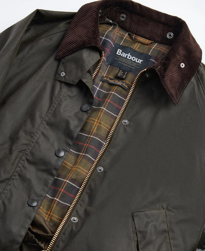 BARBOUR WOMEN'S TRANSPORT JACKET - OLIVE