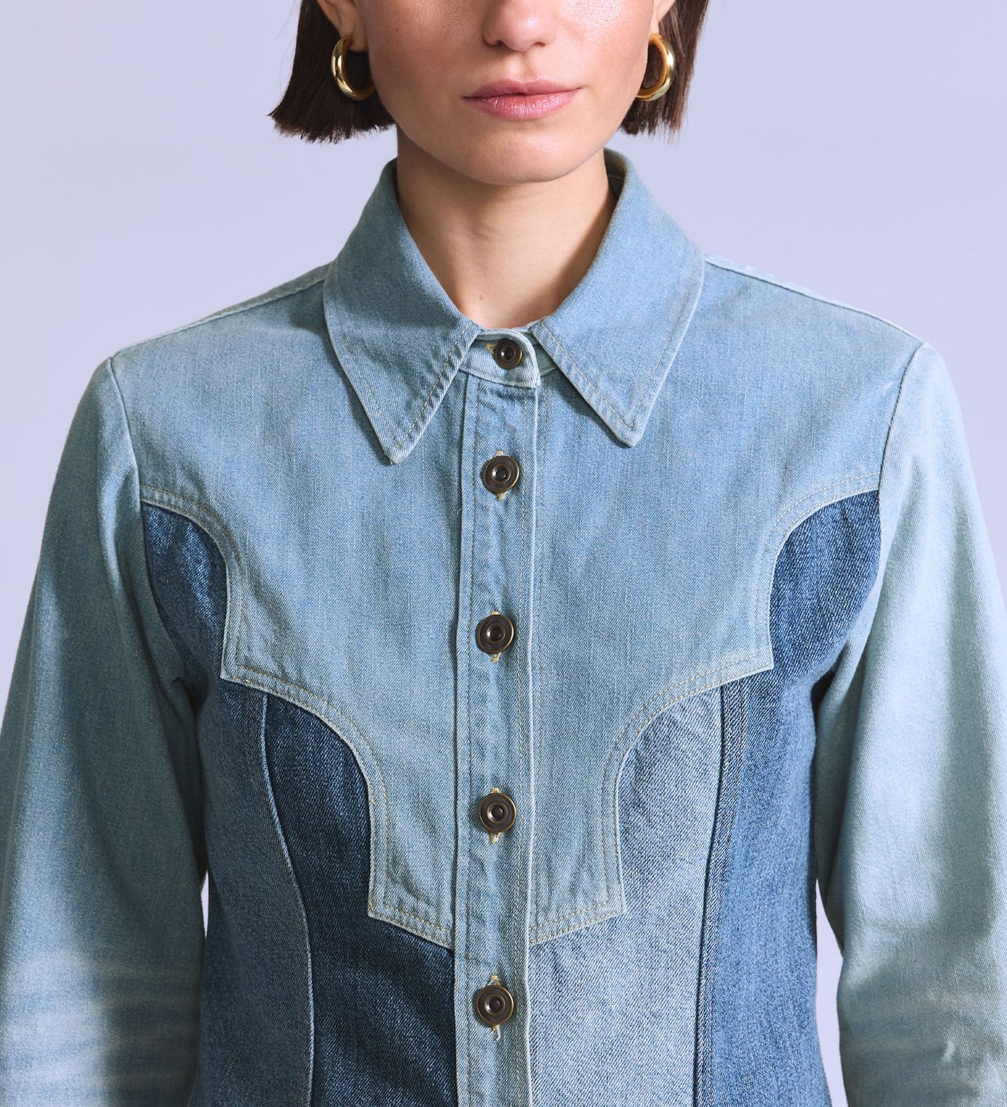LEVI'S BLUE TAB ROPER SHACKET - SENORITA