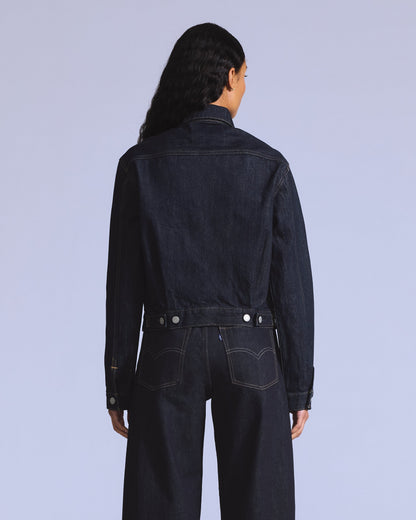 LEVI'S BLUE TAB WOMEN'S CLASSIC TYPE II JACKET -  DARK