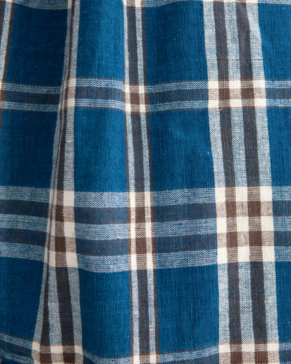 W'MENSWEAR RIDER SKIRT - INDIGO CHECK