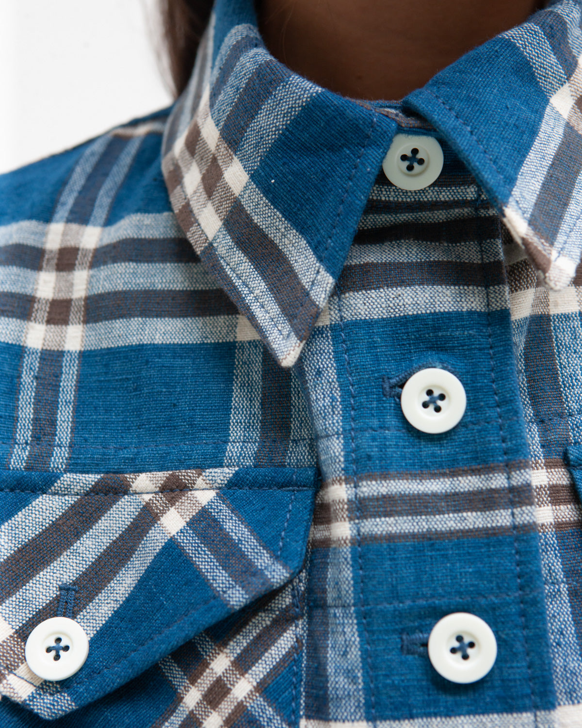 W'MENSWEAR DESPATCH JACKET - INDIGO CHECK