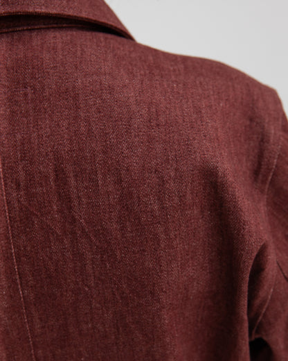 W'MENSWEAR DESPATCH JACKET - BROWN DENIM