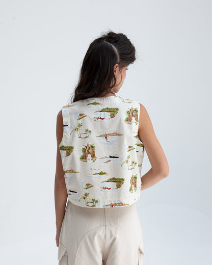 W'MENSWEAR NAA SHIRT - CREAM