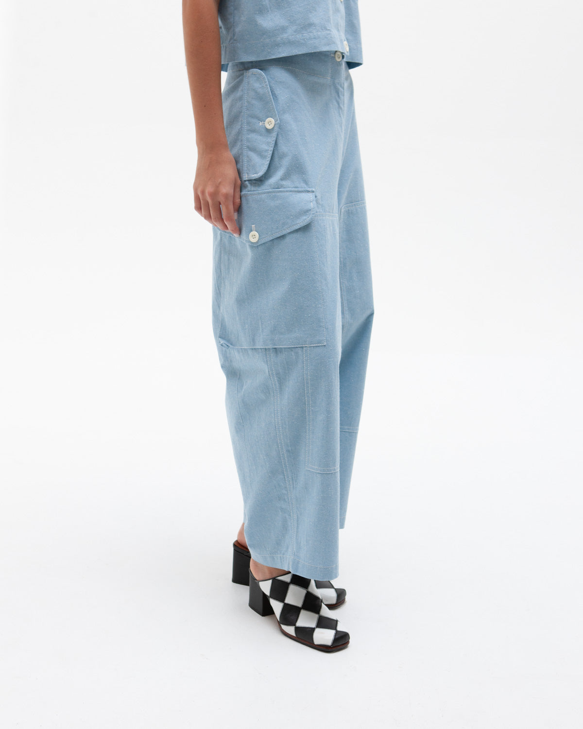 W'MENSWEAR JANET DESPTCH PANT - BABY BLUE