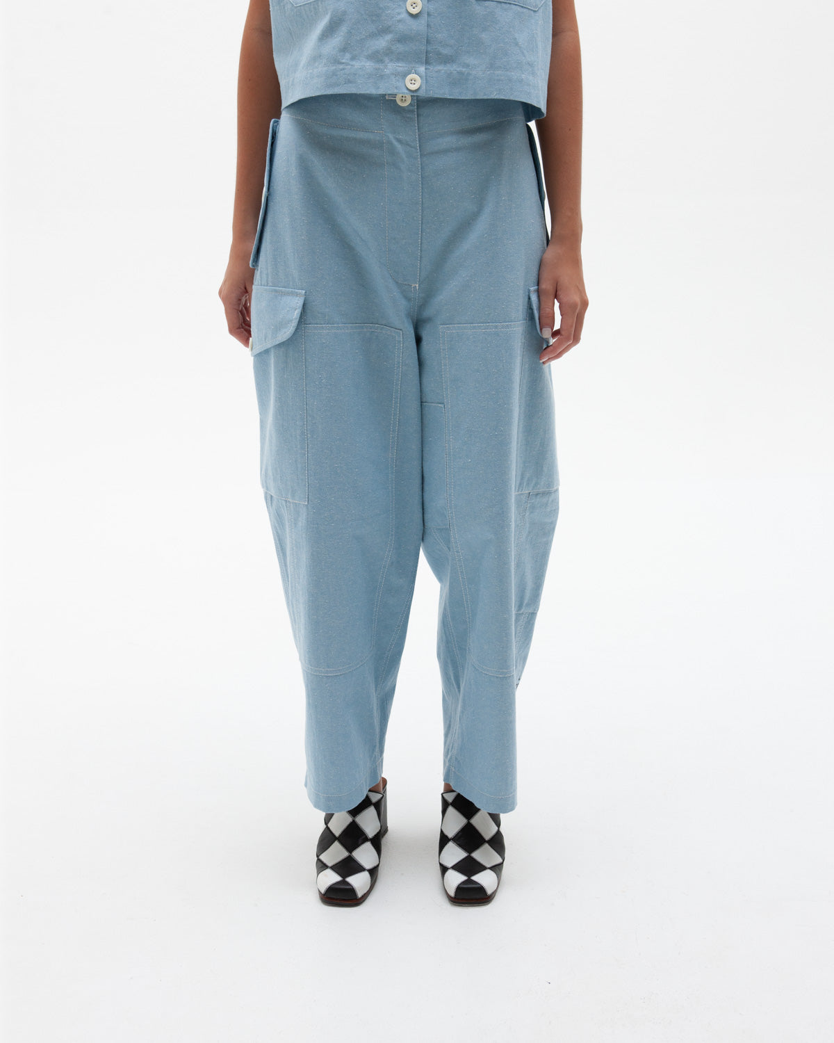 W'MENSWEAR JANET DESPTCH PANT - BABY BLUE