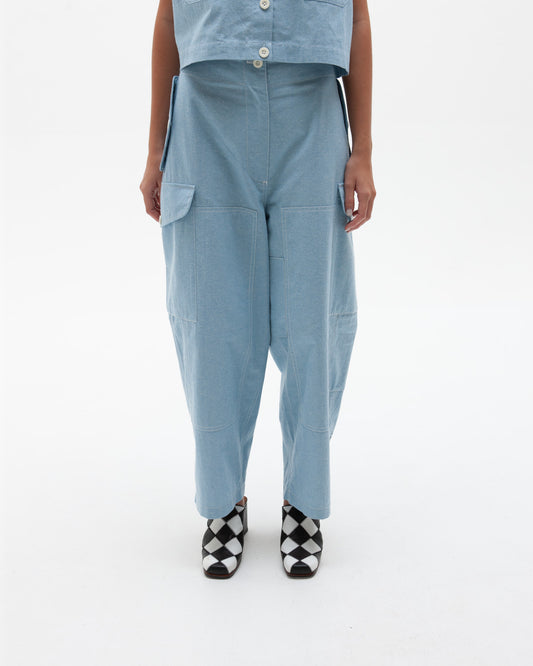 W'MENSWEAR JANET DESPTCH PANT - BABY BLUE