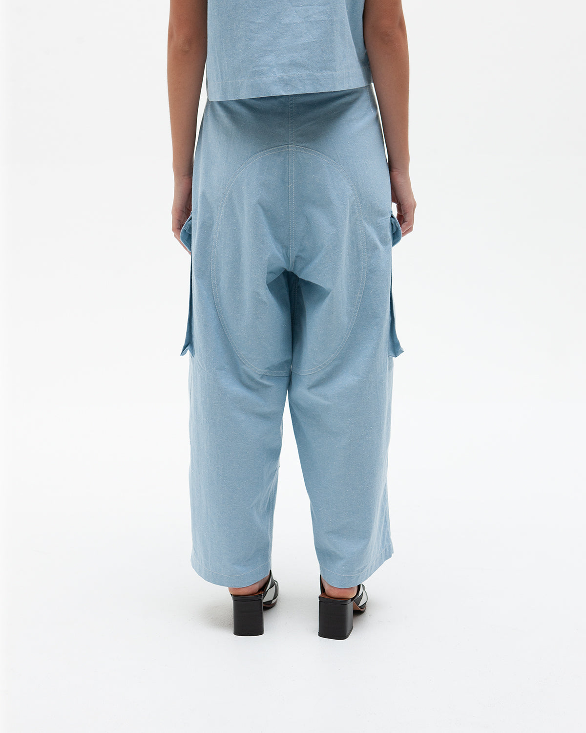 W'MENSWEAR JANET DESPTCH PANT - BABY BLUE