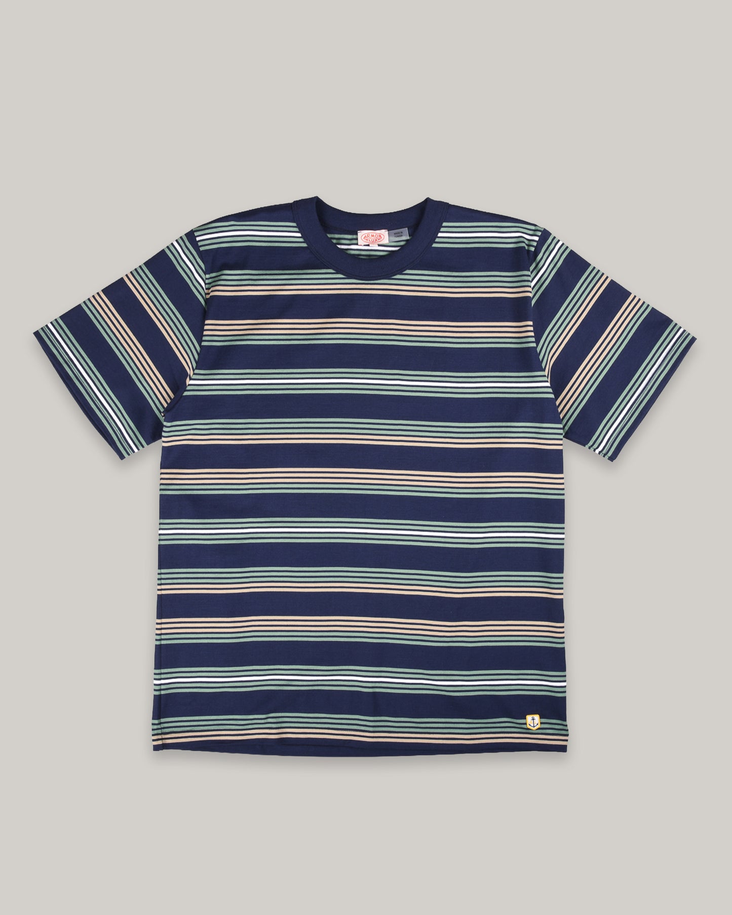 ARMOR LUX HERITAGE STRIPED T-SHIRT - MARINE DEEP/ IVY/ TREEHOUSE
