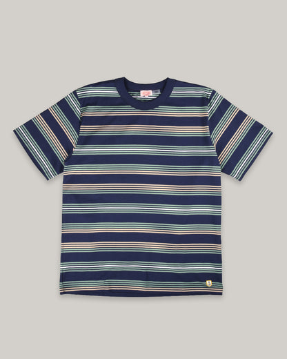 ARMOR LUX HERITAGE STRIPED T-SHIRT - MARINE DEEP/ IVY/ TREEHOUSE