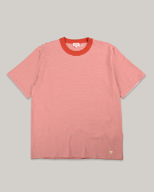 ARMOR LUX HERITAGE STRIPED T-SHIRT - KETCHUP/ MILK