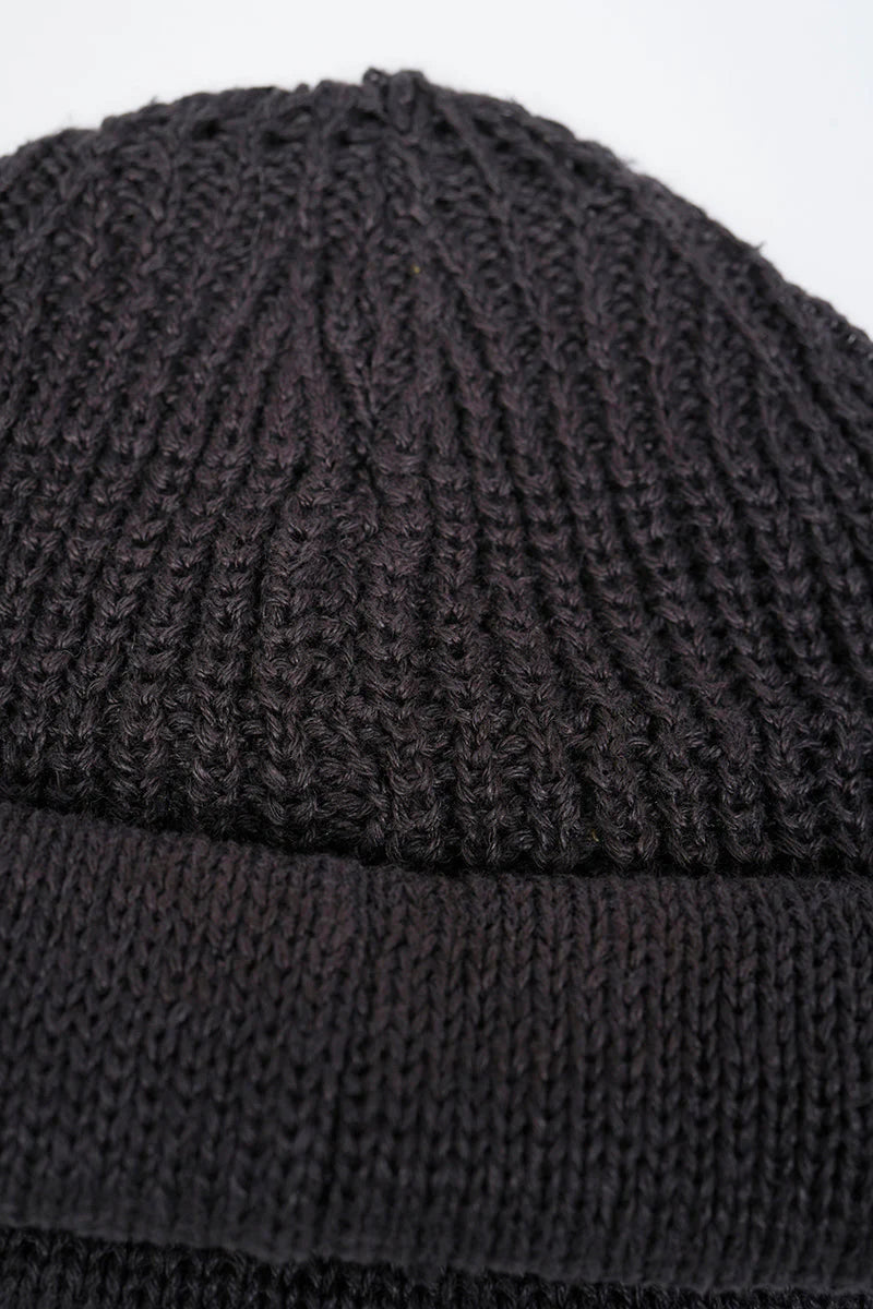 NIGEL CABOURN MAINLINE HEMP BEANIE - CHARCOAL GREY