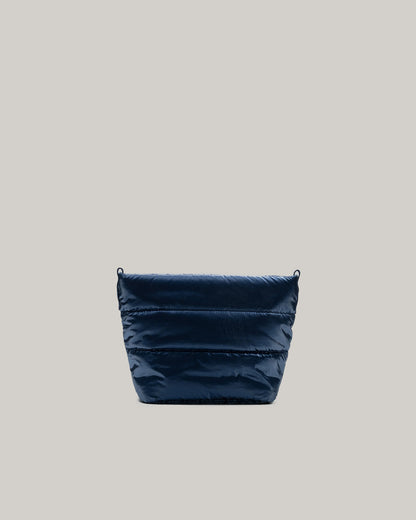 TOPOLOGIE BESACE MARINE BLUE METALLIC PUFFER