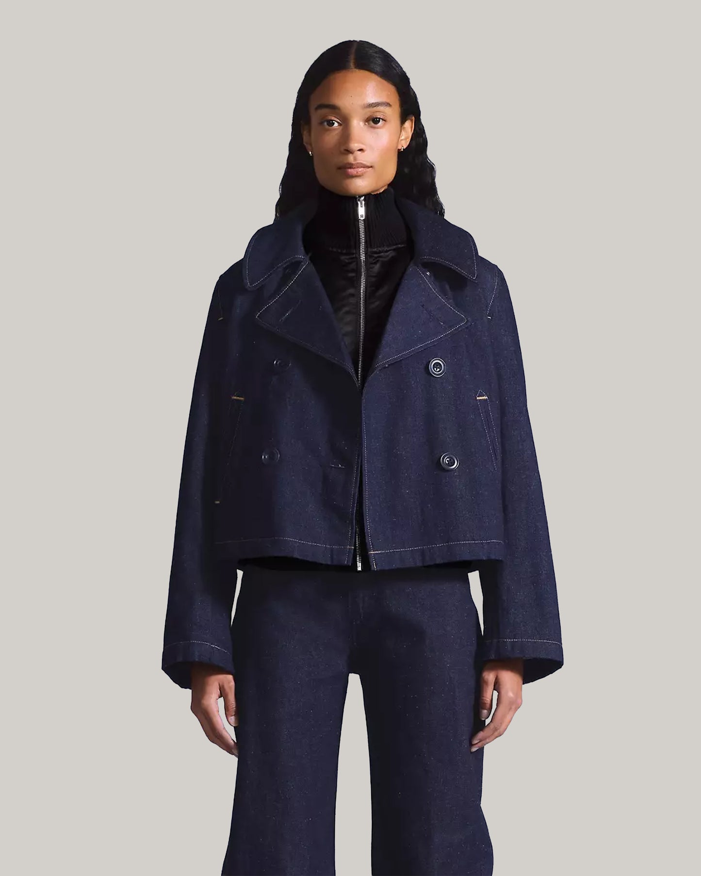 LEVI'S BLUE TAB MARINER PEACOAT - NEP RINSE