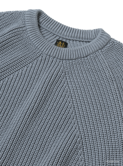 BATONER COTTON SIGNATURE CREW NECK - GRAY SAX