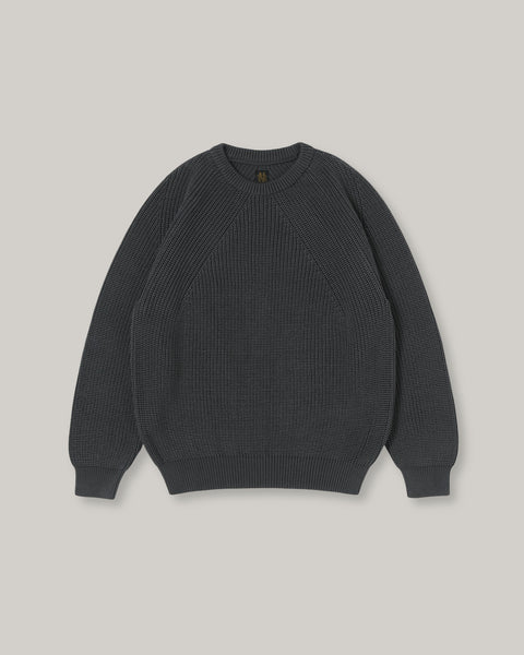 BATONER COTTON SIGNATURE CREW NECK - CHARCOAL – PPHH Store