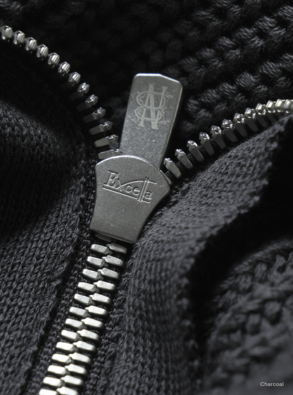 BATONER COTTON SIGNATURE DRIVERS KNIT - CHARCOAL