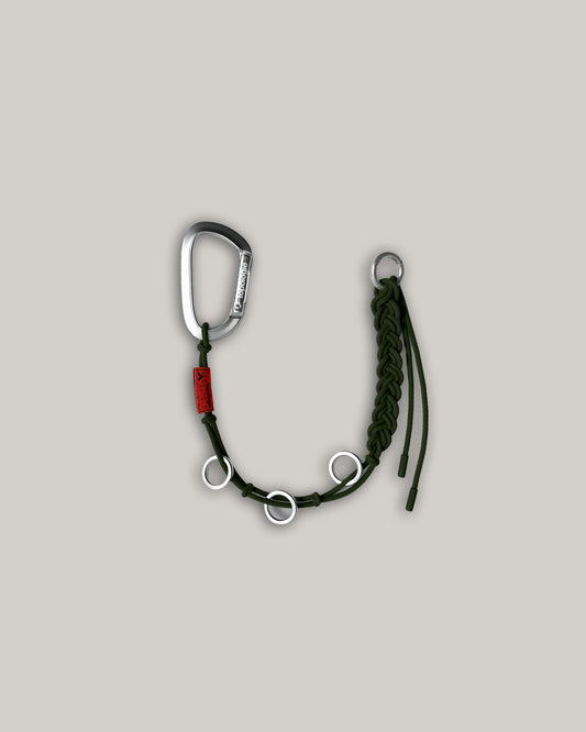 TOPOLOGIE BRAIDED KEYCHAIN DEEP FOREST