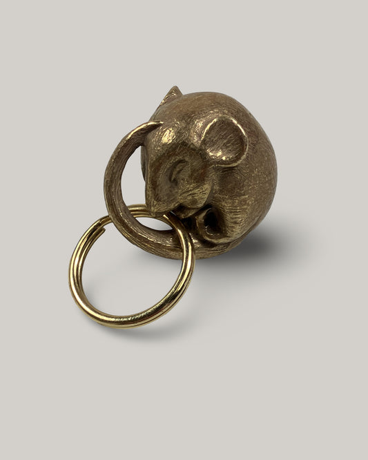 TENDER CO. BRASS DORMOUSE KEYRING