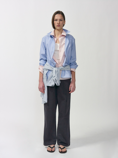 NOTHING WRITTEN PORT STANDARD FIT SHIRT - LIGHT BLUE