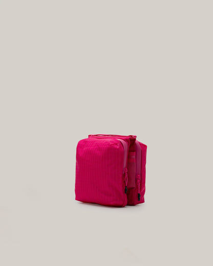 TOPOLOGIE CASETTE SACOCHE MEDIUM PINK GLAZED RIPSTOP