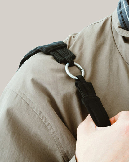 TOPOLOGIE CLOUD HOBO MEDIUM BLACK TECH SATEEN