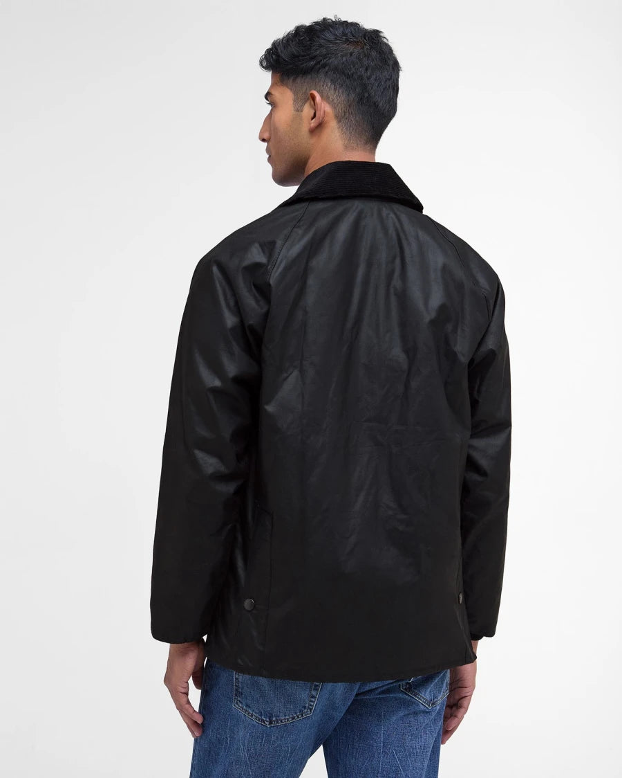 BARBOUR BEDALE WAX JACKET - BLACK – Pickings and Parry
