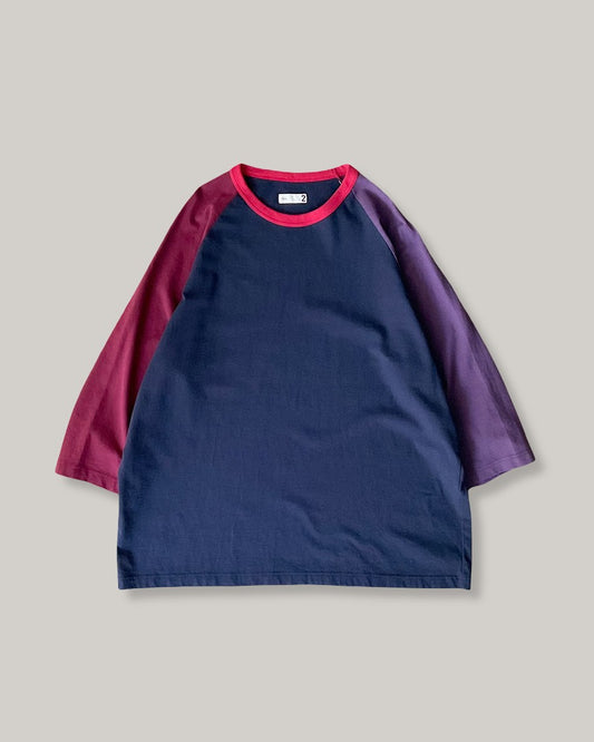 TS(S) 4 COLOUR BLOCK T-SHIRT - NAVY
