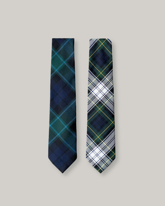 TS(S) TARTAN PLAID NECK TIE - GREEN