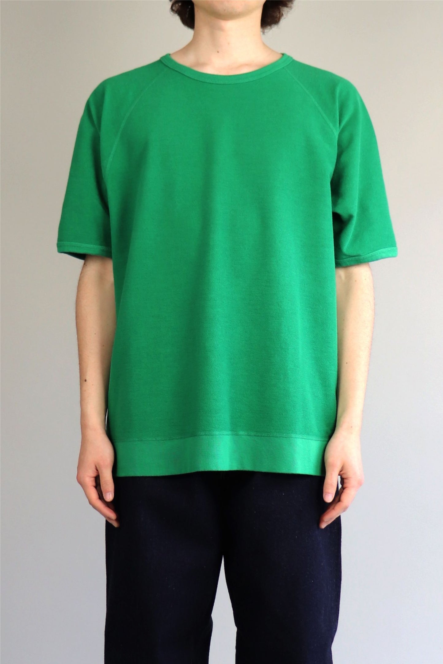 LENO FREEDOM SLEEVE SWEAT T-SHIRT - GREEN