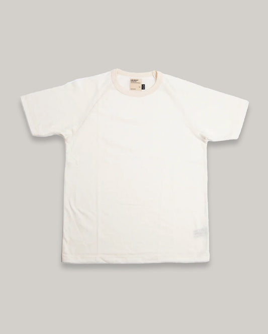 HEIMAT RAGLAN COTTON/HEMP TEE - WHITE